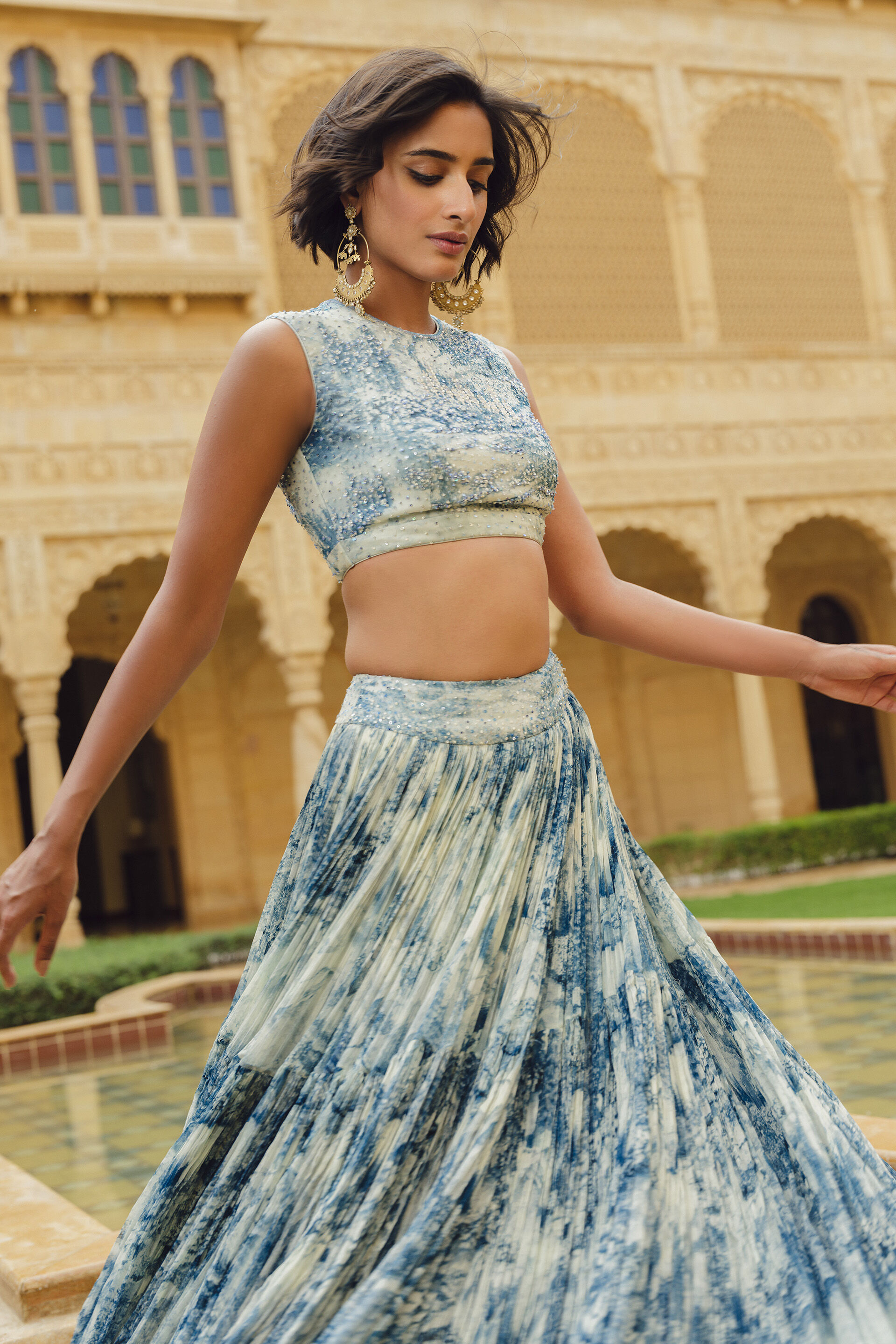 Morava Skirt Set - Powder Blue, Powder Blue, image 3